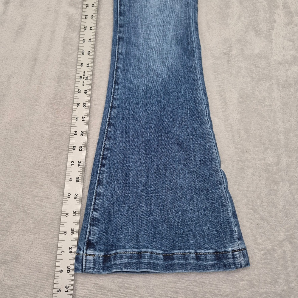 Bailey Made 1 (23) Women Medium Wash High Rise Flare Bell Bottom Jeans BMP1356F - Picture 5 of 8